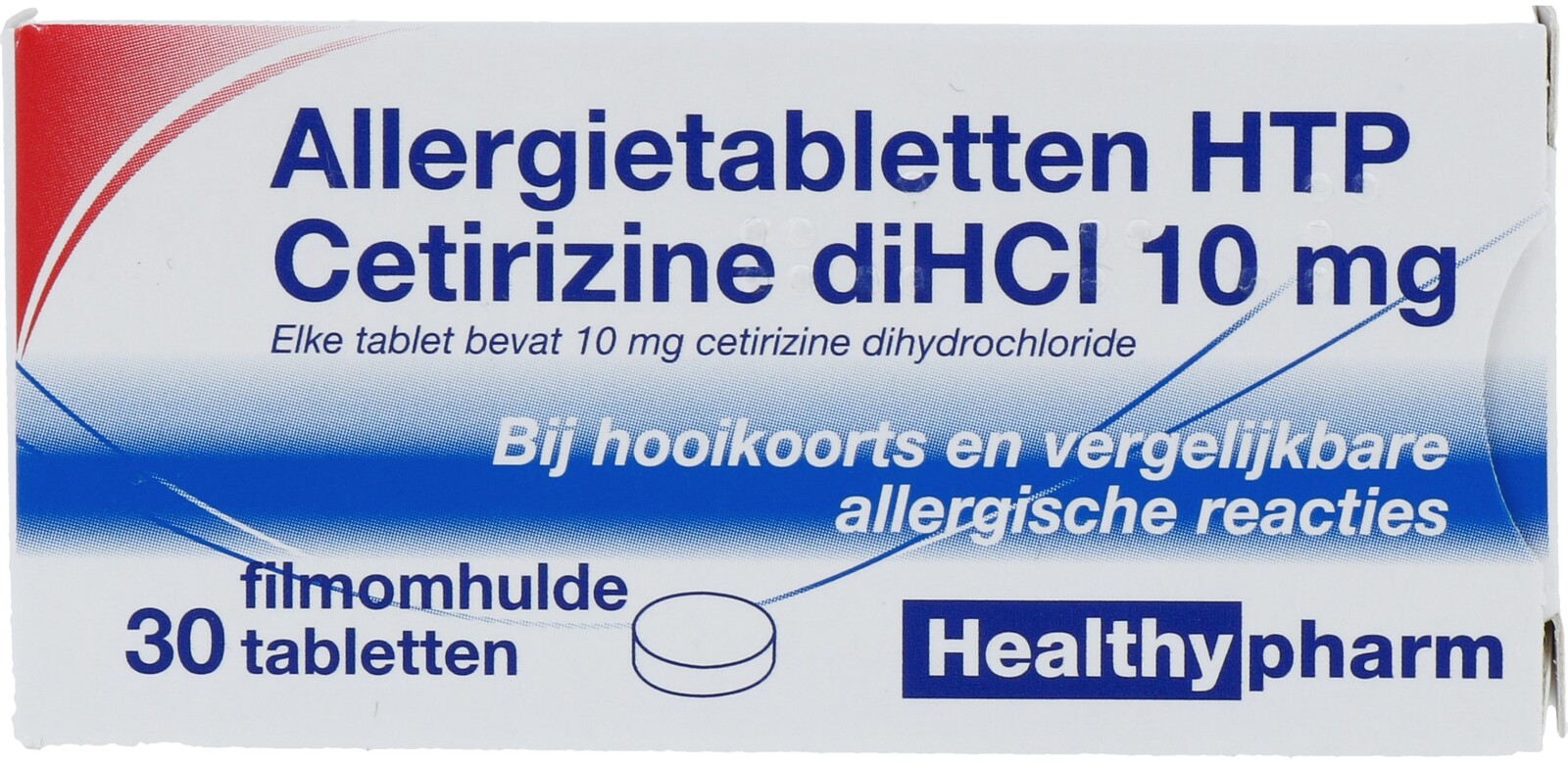 Healthypharm Allergietabletten HTP Cetirizine diHCI 10mg Tabletten