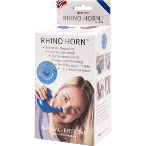 Rhino Horn - Neusspoeler - Blauw - 1 stuk