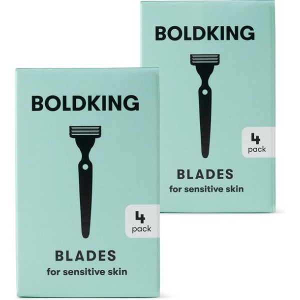 Boldking The Refill Blades duo pack 8x - scheermesjes voor gevoelige huid