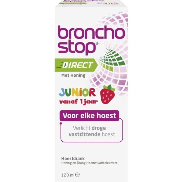 Bronchostop Direct Junior - Hoestdrank - Met honing - 120ml