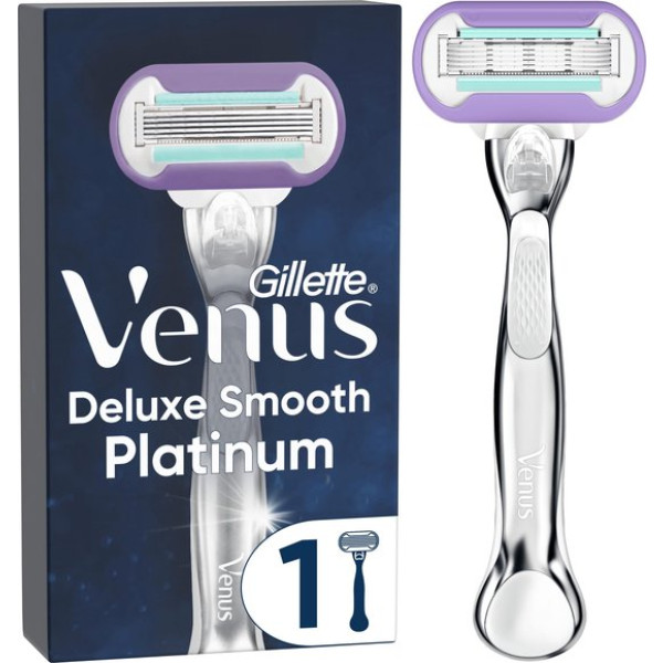 Gillette Venus Deluxe Smooth Platinum Scheersysteem Voor Vrouwen - Scheermes