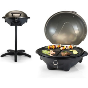 Tristar BQ-2816 Elektrische Barbecue - Barbecuegrill Staand - Te gebruiken als Tafelbarbecue - Grillplaat 46 x 35 cm - Zwart