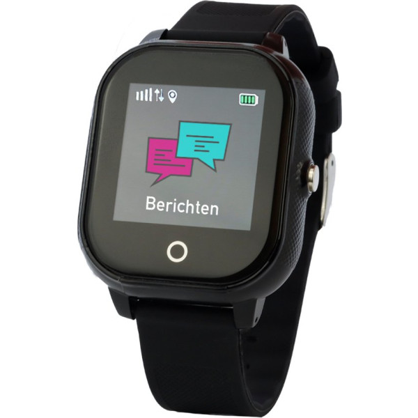 One2track Connect Go - GPS tracker telefoonhorloge voor kinderen - Zwart - GPS met belfunctie - GPS horloge Kind