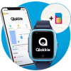 Qlokkie Kiddo 15 - GPS Horloge kind 4G - GPS Tracker - Whatsapp - Videobellen - Veiligheidsgebied instellen - SOS Alarmfuncties - Smartwatch kinderen - Inclusief simkaart en mobiele app - Blauw