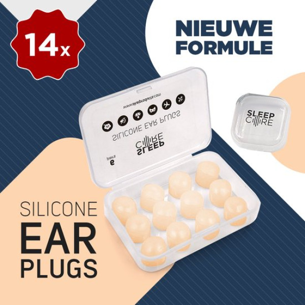 SleepCore® - 14x Slaap Oordopjes - Snurken - Slaapoordoppen - Zwem Oordoppen - Slapen - Geluidsoverlast Sound Plugs Festival Anti Snurk Slaaphulp Geluid Studeren Gehoorbescherming - Earplugs Lawaai Waterdicht Hoge demping Kneedbare Siliconen Oortjes